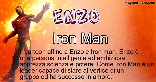 Enzo - Personaggio dei cartoni associato a Enzo