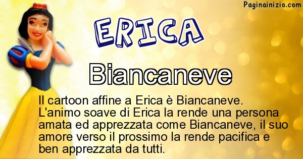 Erica - Personaggio dei cartoni associato a Erica