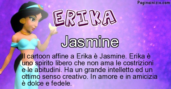 Erika - Personaggio dei cartoni associato a Erika