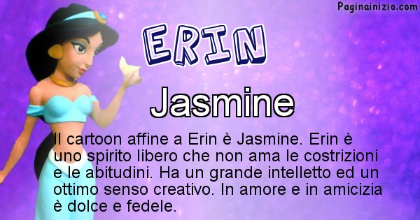 Erin - Personaggio dei cartoni associato a Erin
