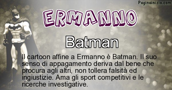 Ermanno - Personaggio dei cartoni associato a Ermanno