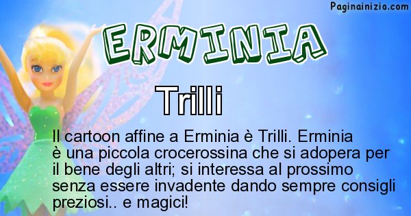 Erminia - Personaggio dei cartoni associato a Erminia