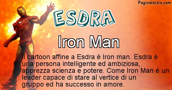 Esdra - Personaggio dei cartoni associato a Esdra