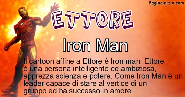 Ettore - Personaggio dei cartoni associato a Ettore