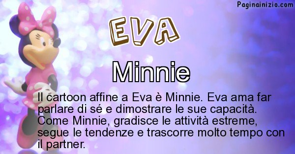 Eva - Personaggio dei cartoni associato a Eva