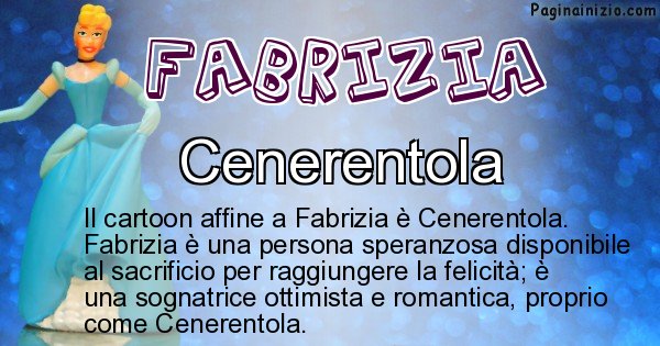 Fabrizia - Personaggio dei cartoni associato a Fabrizia