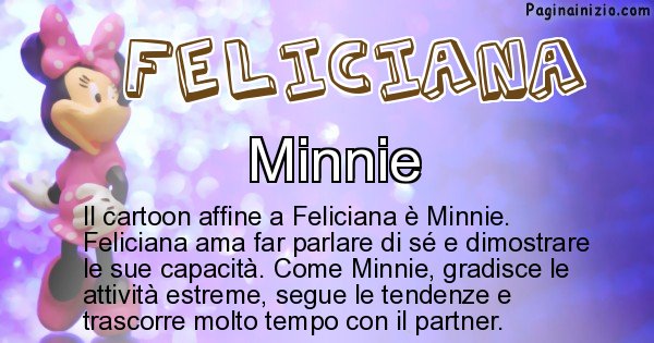 Feliciana - Personaggio dei cartoni associato a Feliciana