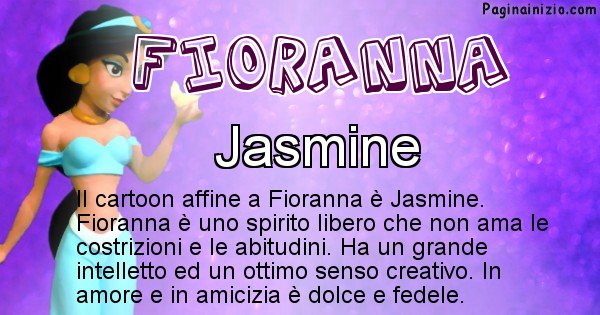 Fioranna - Personaggio dei cartoni associato a Fioranna