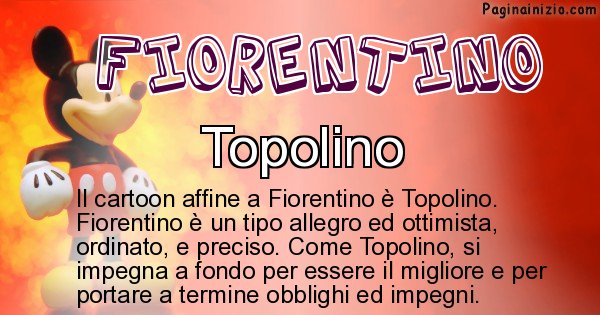 Fiorentino - Personaggio dei cartoni associato a Fiorentino