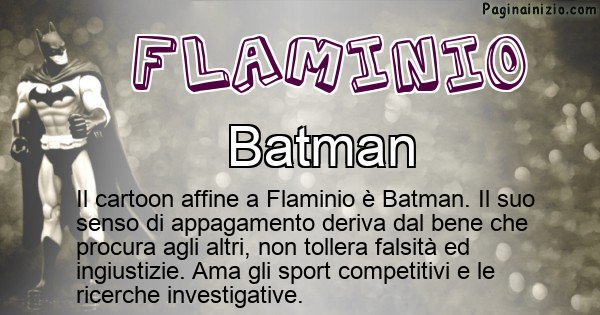 Flaminio - Personaggio dei cartoni associato a Flaminio