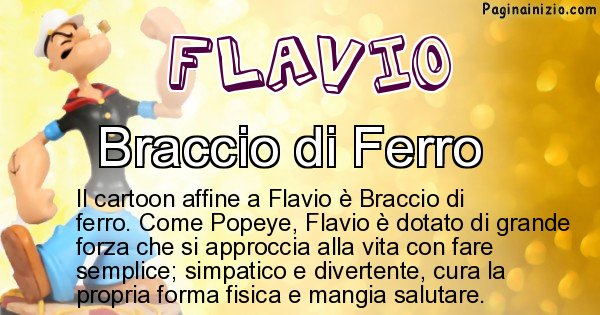 Flavio - Personaggio dei cartoni associato a Flavio