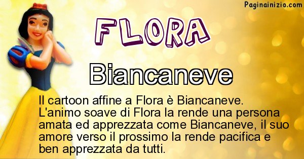 Flora - Personaggio dei cartoni associato a Flora