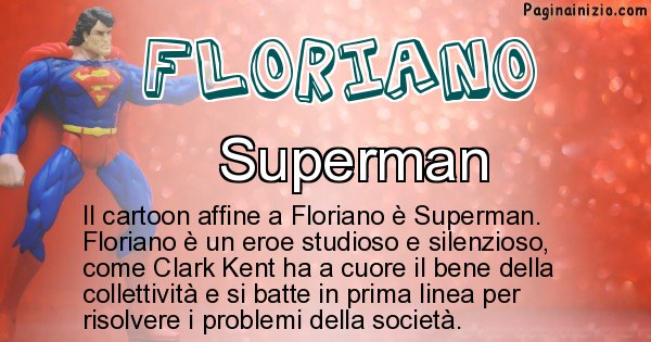 Floriano - Personaggio dei cartoni associato a Floriano