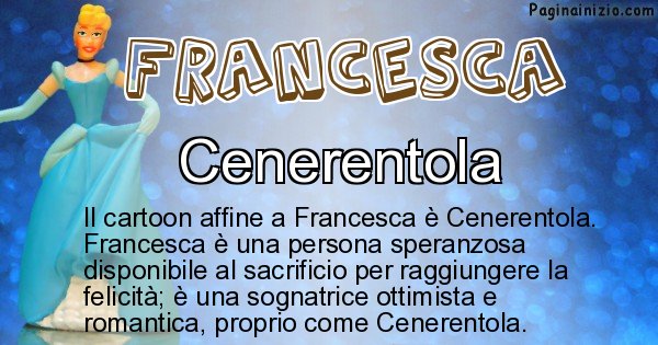 Francesca - Personaggio dei cartoni associato a Francesca