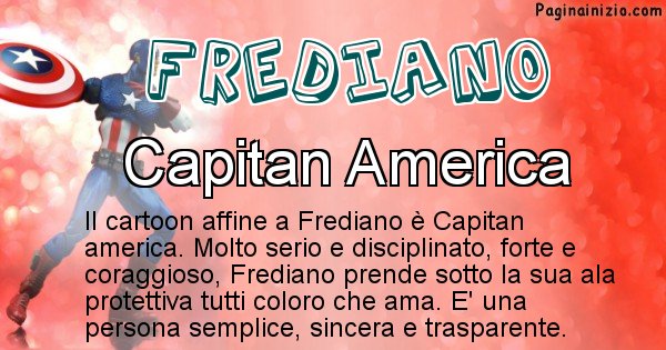 Frediano - Personaggio dei cartoni associato a Frediano