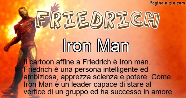 Friedrich - Personaggio dei cartoni associato a Friedrich