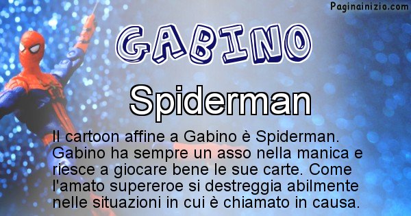 Gabino - Personaggio dei cartoni associato a Gabino