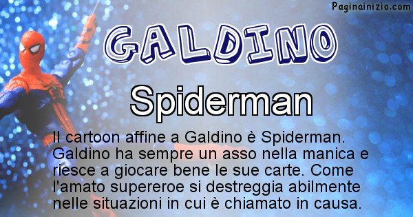 Galdino - Personaggio dei cartoni associato a Galdino