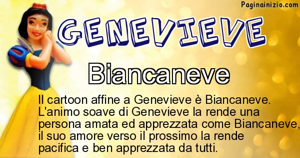 Genevieve - Personaggio dei cartoni associato a Genevieve