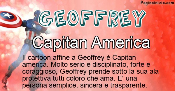 Geoffrey - Personaggio dei cartoni associato a Geoffrey