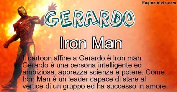 Gerardo - Personaggio dei cartoni associato a Gerardo