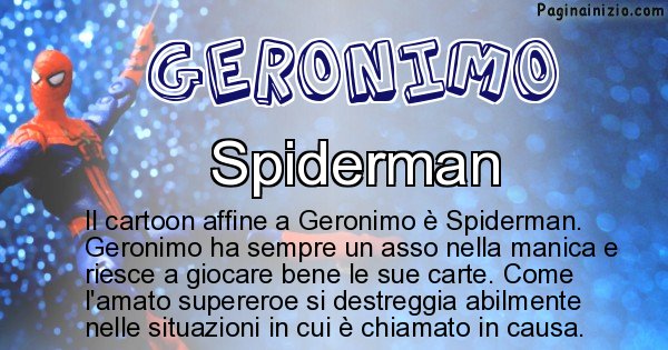 Geronimo - Personaggio dei cartoni associato a Geronimo