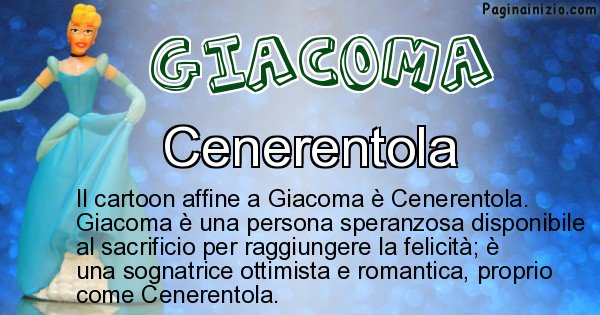 Giacoma - Personaggio dei cartoni associato a Giacoma