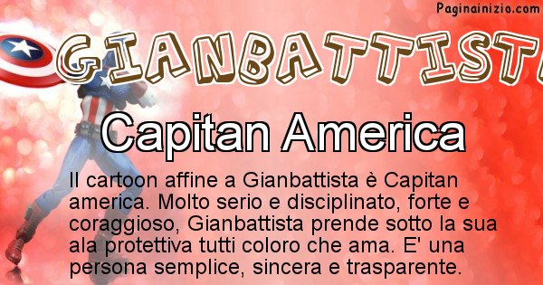 Gianbattista - Personaggio dei cartoni associato a Gianbattista