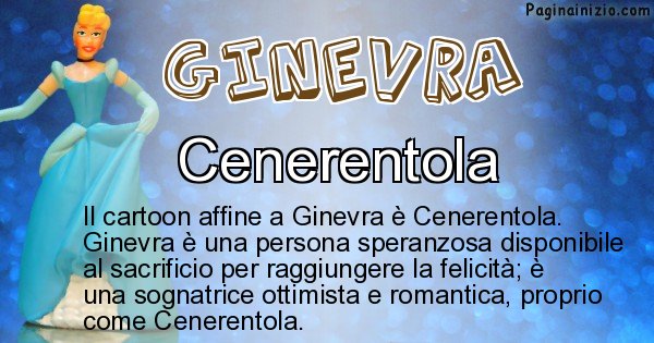 Ginevra - Personaggio dei cartoni associato a Ginevra