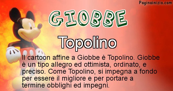 Giobbe - Personaggio dei cartoni associato a Giobbe