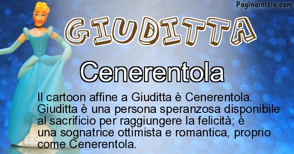 Giuditta - Personaggio dei cartoni associato a Giuditta