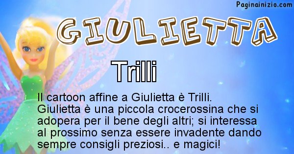 Giulietta - Personaggio dei cartoni associato a Giulietta