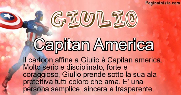 Giulio - Personaggio dei cartoni associato a Giulio