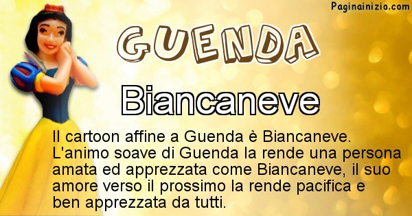 Guenda - Personaggio dei cartoni associato a Guenda