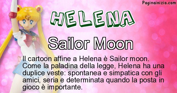 Helena - Personaggio dei cartoni associato a Helena