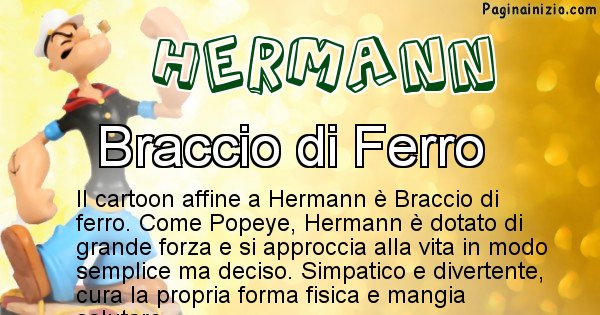 Hermann - Personaggio dei cartoni associato a Hermann
