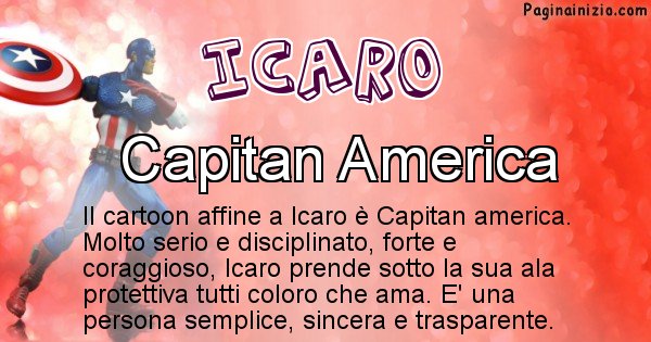 Icaro - Personaggio dei cartoni associato a Icaro