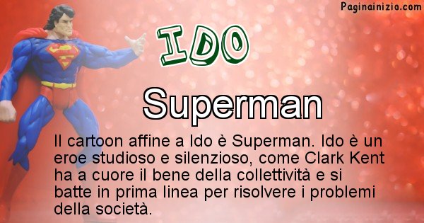 Ido - Personaggio dei cartoni associato a Ido