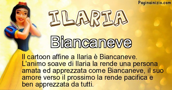 Ilaria - Personaggio dei cartoni associato a Ilaria