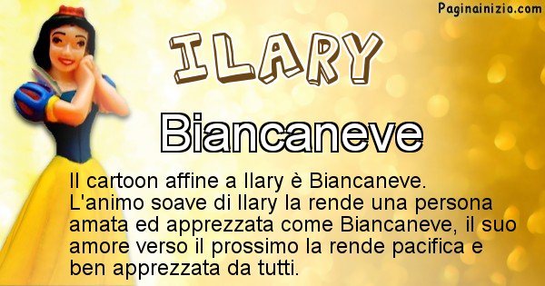 Ilary - Personaggio dei cartoni associato a Ilary