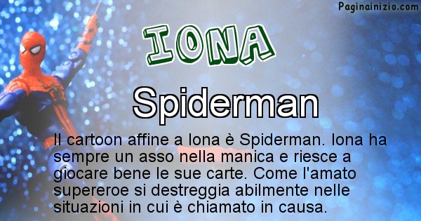 Iona - Personaggio dei cartoni associato a Iona
