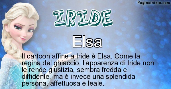Iride - Personaggio dei cartoni associato a Iride