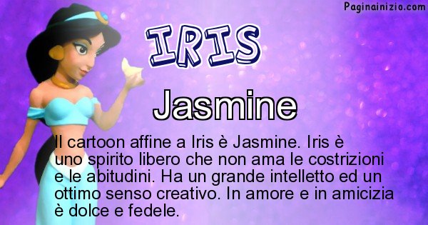 Iris - Personaggio dei cartoni associato a Iris