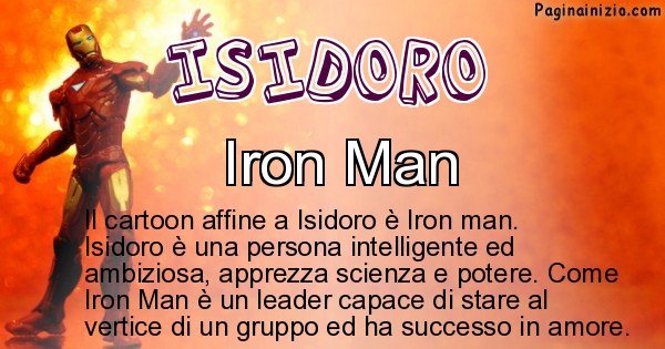 Isidoro - Personaggio dei cartoni associato a Isidoro