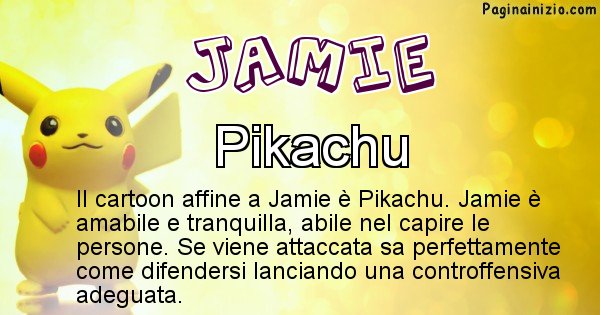 Jamie - Personaggio dei cartoni associato a Jamie