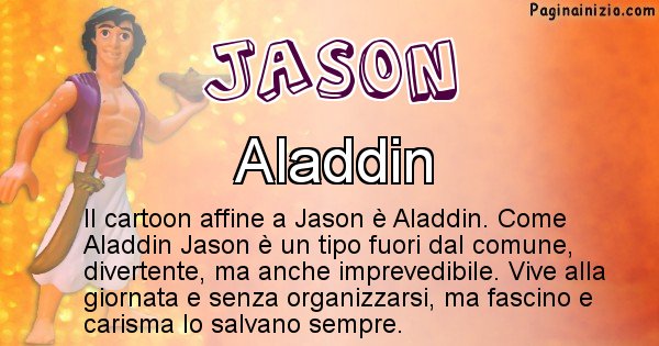 Jason - Personaggio dei cartoni associato a Jason
