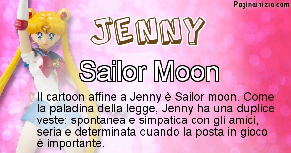 Jenny - Personaggio dei cartoni associato a Jenny