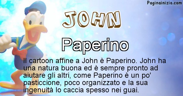 John - Personaggio dei cartoni associato a John