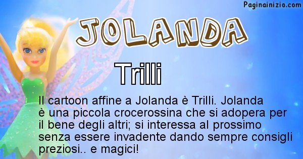 Jolanda - Personaggio dei cartoni associato a Jolanda