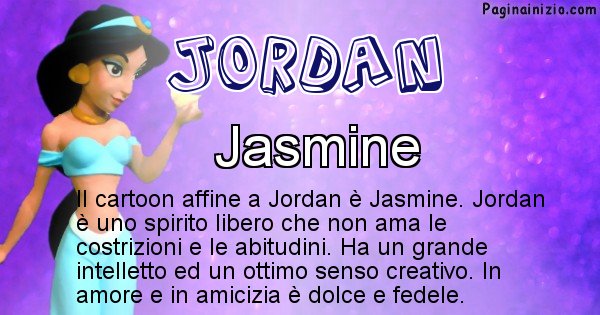 Jordan - Personaggio dei cartoni associato a Jordan